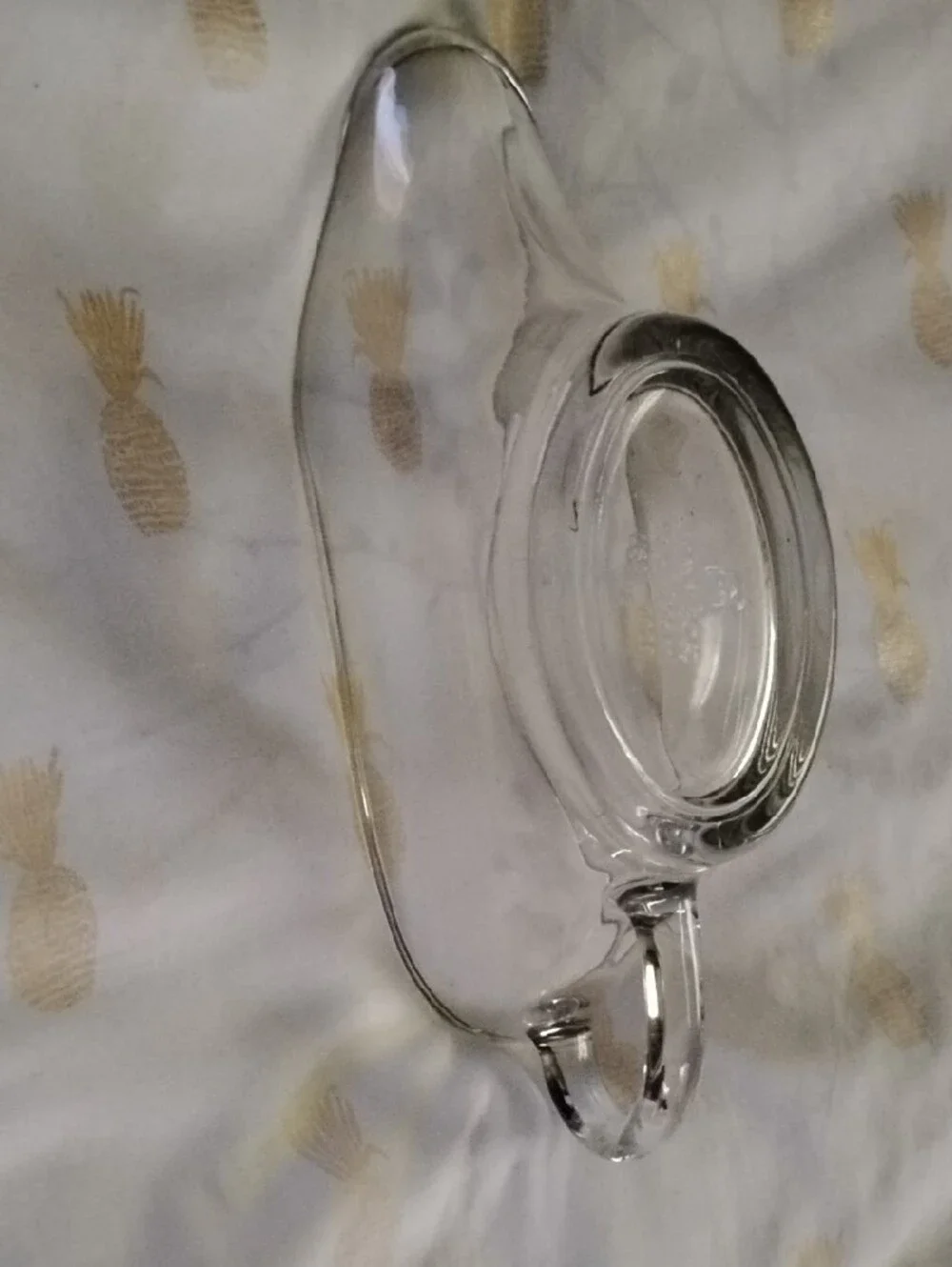 Clear Glass 10.Oz Gravyboat Bowl Made In USA
